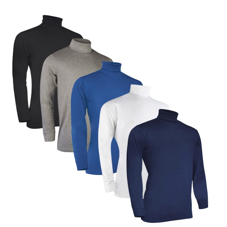 Glenmuir Men's Lewis Roll Neck Long Sleeve Golf Top MSC6100